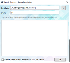 Reset Access Permissions...