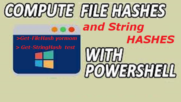 Get File and String Hash